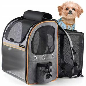 MG Animal Backpack V1 kutya és macska szállító táska, szürke kép