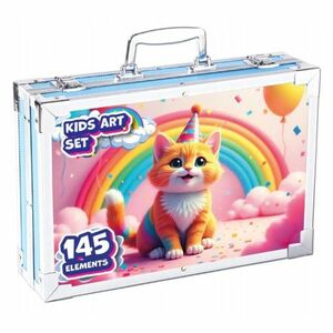 MG Art Suitcase Kitty festőkészlet gyerekeknek kofferban 145db, rózsaszín kép