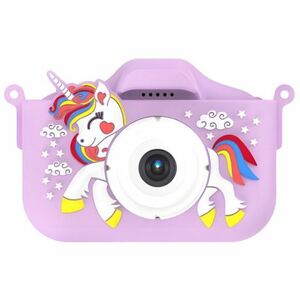 MG X500 Unicorn gyerek fényképezőgép + 32GB kártya, lila kép