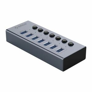 Orico BT2U3 Switch HUB adapter 7x USB 3.0, szürke kép