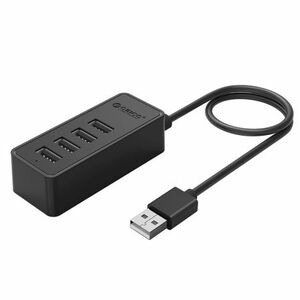 Orico W5P-U2-100 HUB adapter USB - 4x USB 2.0 / micro USB, fekete kép