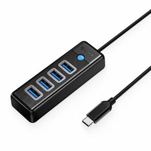 Orico PW4U-C3 HUB adapter USB-C- 4x USB 3.0, fekete kép