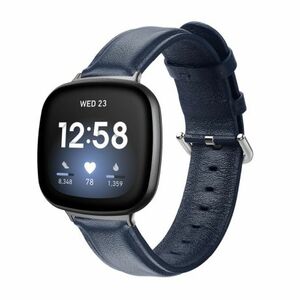BStrap Leather Lux szíj Fitbit Versa 3, navy blue (SFI012C04) kép