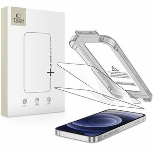 Tech-Protect Quick Set 2x üvegfólia iPhone 12 / 12 Pro, fekete kép