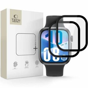 Tech-Protect Glass Flex 2x üvegfólia Huawei Watch Fit 4, fekete kép