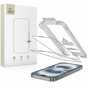 Tech-Protect Quick Set 2x üvegfólia iPhone 17, fekete kép