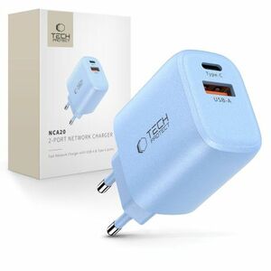 Tech-Protect NCA20 hálózati töltő adapter 20W PD QC, kék kép