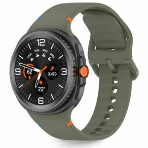 Tech-Protect Silicone szíj Samsung Galaxy Watch 8 / Classic (40 / 44 / 46 mm), army green kép