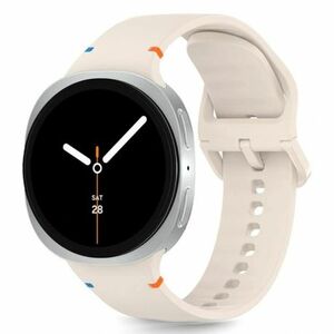 Tech-Protect Silicone szíj Samsung Galaxy Watch 8 / Classic (40 / 44 / 46 mm), starlight kép