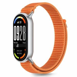 Tech-Protect Nylon Stripe szíj Xiaomi Smart Band 8 / 9 / 10, orange/grey kép