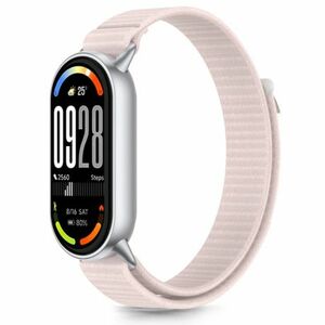 Tech-Protect Nylon Stripe szíj Xiaomi Smart Band 8 / 9 / 10, pink/grey kép