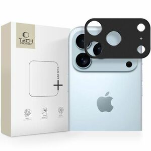 Tech-Protect CamAlloy Fit üvegfólia kamerára iPhone 17 Pro Max, fekete kép
