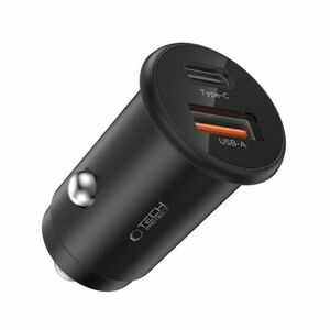Tech-Protect CC02 autós töltő USB / USB-C 35W PD QC, fekete kép