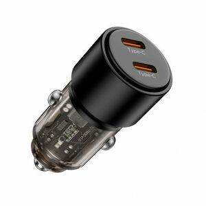 Tech-Protect CC03 autós töltő 2x USB-C 100W PD, fekete kép