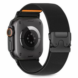 Tech-Protect Nylon Clasp szíj Apple Watch 44/45/46/49mm, black kép