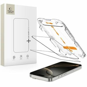 Tech-Protect Quick Set 2x üvegfólia iPhone 16 Pro Max, fekete kép