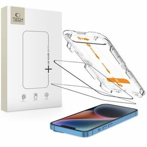 Tech-Protect Quick Set 2x üvegfólia iPhone 13 / 13 Pro / 14 / 16e, fekete kép