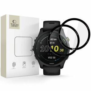 Tech-Protect Glass Flex 2x üvegfólia Garmin Forerunner 255 / 255 Music, fekete kép