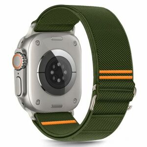 Tech-Protect Nylon Slip szíj Apple Watch 44/45/46/49mm, khaki kép