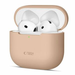 Tech-Protect Silicone tok Apple AirPods 4, barna kép