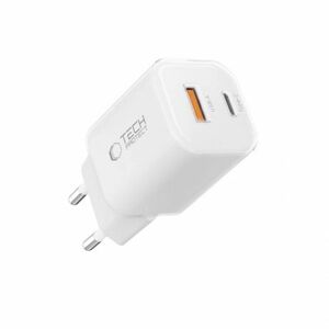 Tech-Protect NCM33W hálózati töltő USB / USB-C 33W PD QC, fehér kép