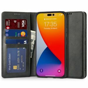 Tech-Protect Wallet könyv tok iPhone 14 Pro Max, fekete kép