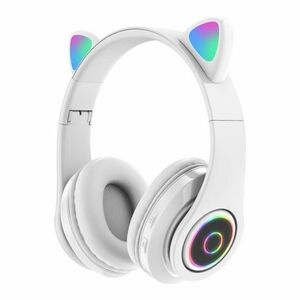 MG B39 bluetooth fülhallgató, macska fül, fehér (B39) kép