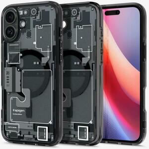 Apple iPhone 16 Ultra Hybrid Zero One MagSafe case black (ACS08208) kép