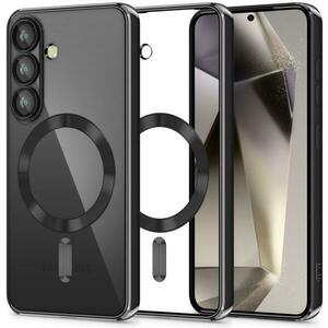Galaxy S25 Magflex case shiny black kép