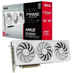 Radeon RX 9070 XT PRIME OC White 16GB GDDR6 256bit (90YV0L75-M0NA00) kép