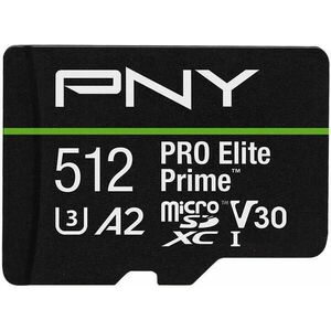 microSDXC PRO Elite Prime 512GB U3/V30 (P-SDU512V32200PEP-GE) kép