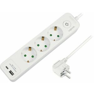 3 Plug + 2 USB 1, 5 m Switch (LPS279U) kép