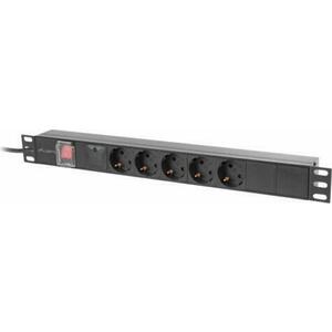 5 Plug 2 m Switch (PDU-05F-0200-BK) kép