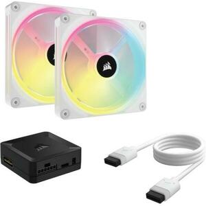 iCUE LINK QX140 RGB 140mm White Double Pack (CO-9051008-WW) kép