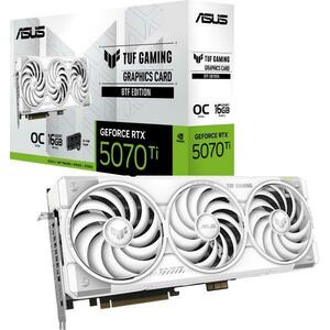 TUF Gaming GeForce RTX 5070 Ti White 16GB GDDR7 256bit (TUF-RTX5070TI-O16G-BTF-WHITE/90YV0N60-M0NA00) kép
