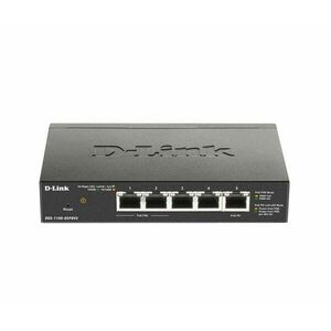 D-Link - DGS-1100-05PDV2 - 5 Portos Gigabit Switch - PoE kép