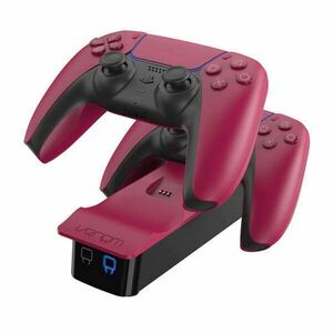 Venom ps5 kiegészítő dupla töltő állomás "cosmic red" p... kép