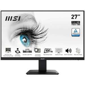 MSI 27" Pro MP273A Monitor kép