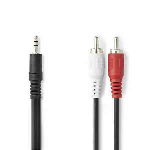 Sztereó audiokábel | 3.5 mm Dugasz | 2x RCA Dugasz | Nikkelezett... kép