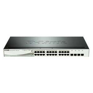 D-Link Switch 24x1000Mbps (24xPOE) + 4xGigabit kombó SFP Menedzse... kép