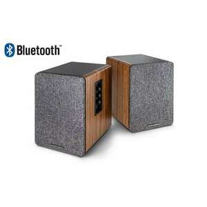 WaveMaster Hangszóró 2.0 - BASE (30W RMS, Bluetooth, RCA, Barna f... kép