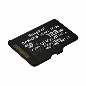 Kingston memóriakártya microsdxc 128gb canvas select plus gen3 15... kép