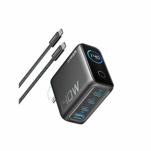 Anker hálózati töltő, 3xusb-c 1xusb-a 140w, sötétszürke - b2697gz... kép
