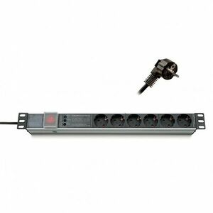 Keline elosztópanel 19" 9x250v, kontrol led visszajelzővel 1... kép