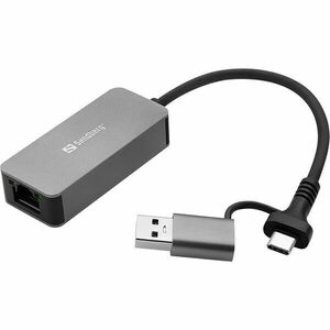 Sandberg usb-c/a 2.5 gbe rj45 adapter, usb-c and usb-a compatibi... kép