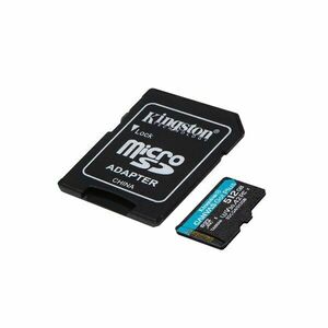 Kingston memóriakártya microsdxc 512gb canvas go plus gen4 200r a... kép
