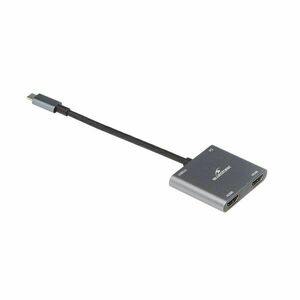 Bluestork HUB-DUO-HDMI USB Hub Szürke kép
