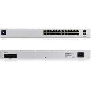 UBiQUiTi USW-24 Switch 24x1000Mbps + 2x1000Mbps SFP, Menedzselhet... kép