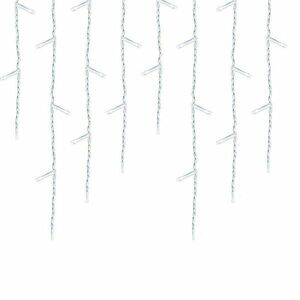 LED-es jégcsap fényfüggöny 2 méretben, hidegfehér-230 LED-del kép