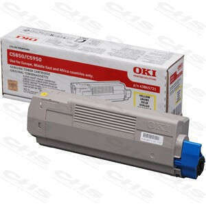 OKI sárga toner C5850/5950 szériához / sárga / 6k (43865721) kép
